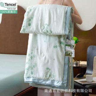 Lightweight lyocell soy fiber summer comforter set